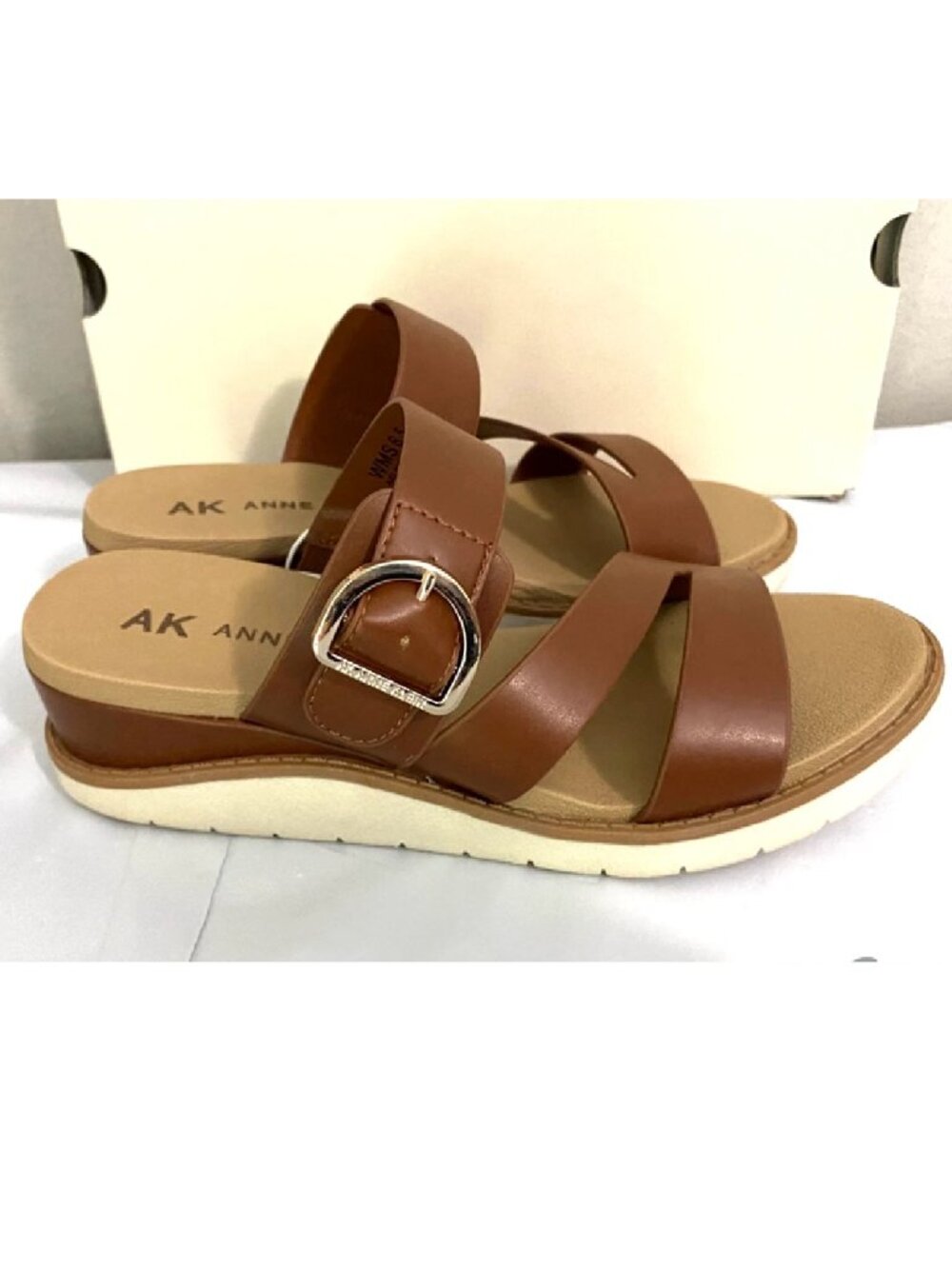 NEW AK Anne Klein Women's AKLALASA-C Lightweight Comfort Sandals